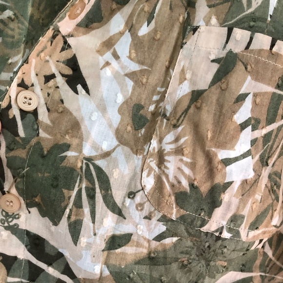 White stag Button up cotton top. Size 4x - Picture 2 of 3